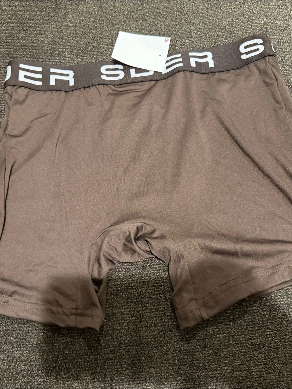 Spyder Brown Boxer Briefs with Branded Waistband